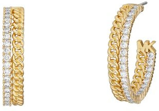 Michael Kors Damen-Creolen Metall Zirkonia One Size 88864573
