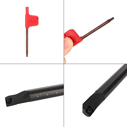 16-teiliges Drehmaschinen-Bohrstangen-Set mit Innengewinde, Werkzeughalter-Drehwerkzeug-Set, 3-teiliges Drehmaschinen-Bohrstangen-Drehwerkzeughalter mit 10 CCMT0602-Einsätzen und