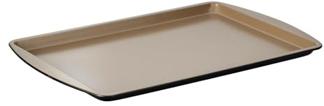Stanley Rogers Ceramabake Gesundes Antihaft-Keramik-Backblech, Backen ohne PFAS, PTFE, PFOS, PFOA, Cadmium & Blei, Ofenblech für Kekse, Braten von Gemüse und tägliches Backen, 34 x 24 x 1,5 cm