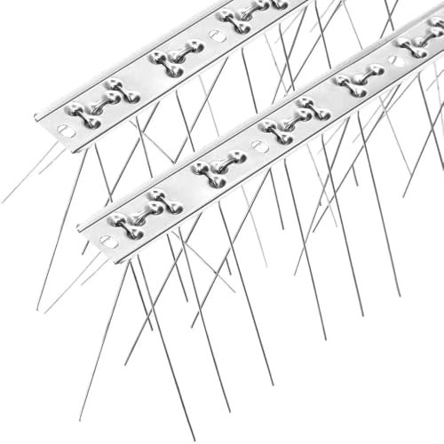 Pinchos For Palomas, Pinchos De Acero Inoxidable For Palomas De 50 Cm, Pinchos For Disuadir Pájaros En El Techo, Pinchos For La Parte Superior De La Cerca, Gaviotas, Disuasión De Pájaros(10pcs-5M)