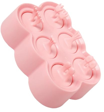 Holibanna Molde para Paletas de Hielo DIY de Silicona Rosa Rectangular Molde de Helado Forma Animal 3d Seguro y Reutilizable para Cocina Casera y Verano para Hacer Helados