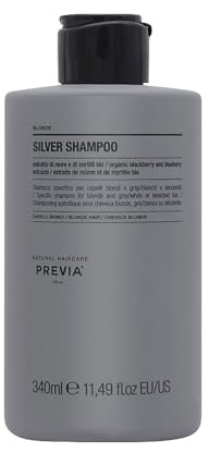 Previa Silver Blonde Shampoo 340ml - champú anti-amarillo