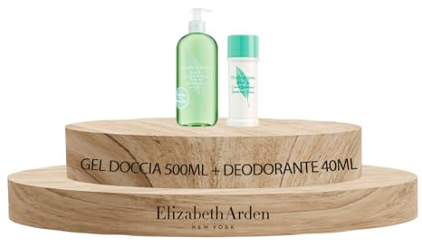 Elizabeth Arden - Green Tea Crema Deodorante, per Donna, Profumato al Tè Verde, 40ml + Green Tea, Gel Bagno e Doccia Energizzante, Profumato al Tè Verde, 500 ml