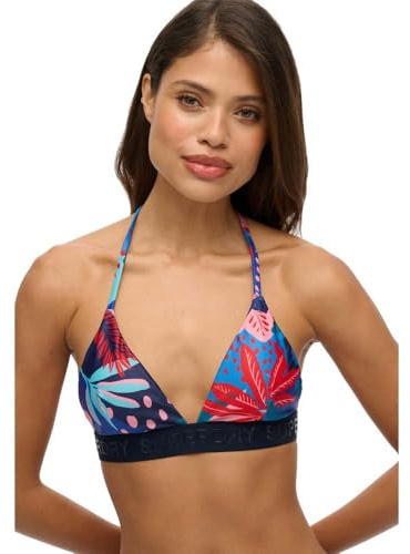 Superdry Damen Triangel-Bikinioberteil mit Logo