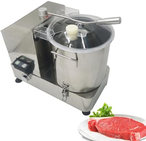 Commercial Food Processor Electric Vegetable Chopper,6L/9L/12L Stainless Steel Multifunctional Meat Grinder Veggie Cutter Mincer,Food Chopper Machine for Potato,Onion,Ginger,Cabbage,9L