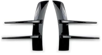 BAONITOU Canard Spoiler per Auto per Fiat 500 / 500E / 500L / 500X / 500, Coltello da Vento sul Fianco Spoiler Paraurti Anteriore Nero L'anti-collisione del Paraurti Dell'auto