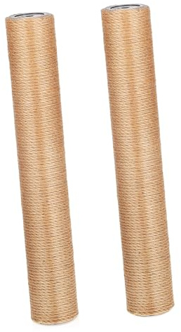 Kisangel Postes Rascadores para Gatos de Yute Natural, Rascador Vertical de 6 Cm Diámetro y 40 Cm Largo, Repuesto para Rascadores Interiores, Suministros para Mascotas, Adecuado