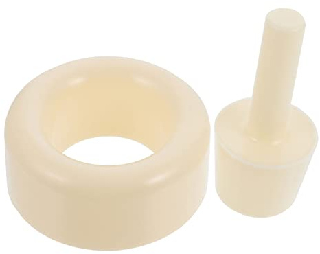 DOITOOL Moule Bol Glace Plastique Beige Accessoire DIY pour Façonner Bols de Glace Réutilisable Surface Lisse Antiadhésive pour Crèmes Glacées et Salades Facile à Nettoyer et Pratique
