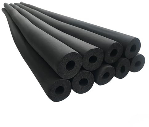 Tube D'isolation Isolation Tuyaux Chauffage ID 6/9/13/16/19/20/25/32/34/43/48/60/76/89/110mm Gaine Isolante Thermique Ronde Souple En Néoprène Noir, Isolation De Tuyau(48mm*30mm*1.9m)