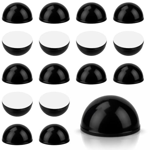 24 Stück Gummifüße Selbstklebend Schwarz 18x18x10mm Silikon Füße Halbkugel Abstandshalter Selbstklebend Antivibrationsfüße Absorber Lautsprecher Subwoofer HiFi Haushaltsgeräte Monitore Plattenspieler