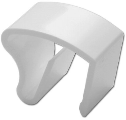 4 Stück Jalou-Klick - Klemmträger Kunststoff für Alu-Jalousien - Farbe: weiss - Aluminiumjalousien - Jalousien - Alu Jalousien (04er Set = 4 Stück Klemmträger)