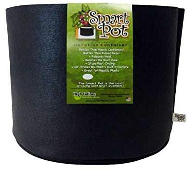 Smart Pot Vaso 19,3L in Tessuto Nero