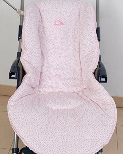 Colchoneta reversible para silla de paseo universal para bebés. Funda reversible silla de coche. Mundi Bebé.