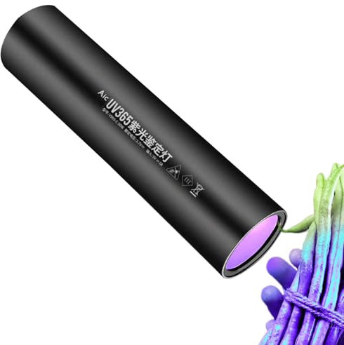 Lampe de poche UV à lumière noire – Stylo à billet rechargeable | Lampes de poche à lumière noire | Stylo testeur de faux billets 365 nm, lumières UV multifonctionnelles pour électriciens