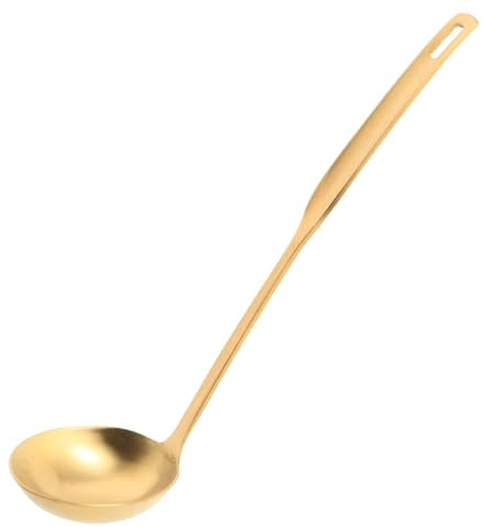 VERDANVERSE Cuchara Sopera Gruesa De Acero Inoxidable Cucharón De Cocina Para Sopa Salsa Apto Para Lavavajillas Para Cocina Restaurantes