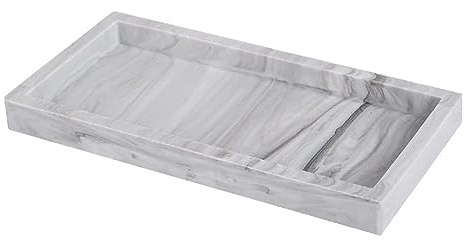 Pqahffowr Bandeja para Encimera y Tocador, Bandeja Dispensadora de JabóN de Silicona de 8X4 Pulgadas, Bandeja para para de JabóN, Bandeja para, Color
