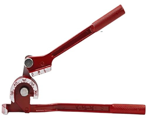 Rörböjare slang rörböjare tungrör 3 i 1 90°/180° 6 mm/8 mm 10 mm aluminium koppar stål bränslebromsledningar manuell böjningsverktyg (180 grader - tum)