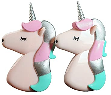 Pink Unicorn Style Beach Towel Clips Jumbo Size for Beach Chair, Cruise Beach Patio, Pool Accessories for Chairs, Household Clip, Baby Stroller. by C&H Solutions