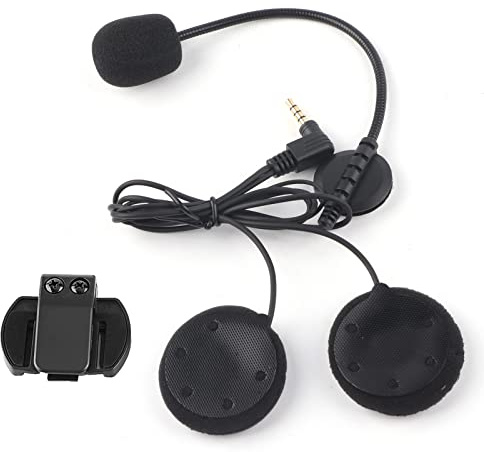 KIMISS Micrófono Auriculares y Accesorios de Clip, Auriculares Bluetooth Micrófono para Auriculares para Motocicletas V4 / V6 Auriculares Bluetooth Interphone+ v6