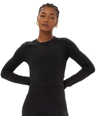Girlfriend Collective Women’s Sports Long Sleeve Shirt for Yoga, Fitness, Cropped Gym Shirt, Breathable, Functional, Quick Dry, Sweat Wicking, Sizes XXS-6XL