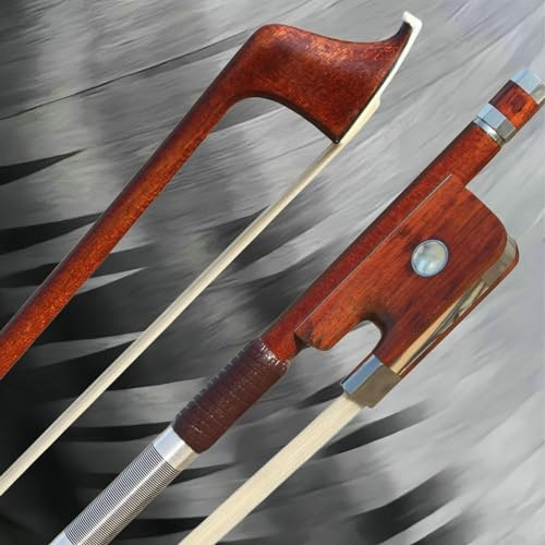 ARCRAW Carbon Fiber Cello Bow 4/4 Full Size Natural Horsehair for Teacher Student Professional Carbon Bow (Carbon Fiber Core & Pernambuco Wood Hybrid Stick)