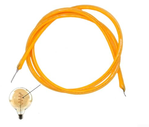 2200 K, 10 Stück Glühbirnen-Filament-Lampenteile, LED-Dioden, flexibler Filam, DC3 V FPC LED-Filament für Glühbirnen, selbstgemachtes Spielzeug und Dekorationsdesign (300 mm)