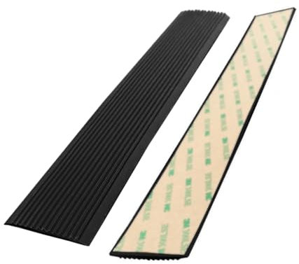 Treppenkantenprofil Selbstklebend PVC Selbstklebend Winkelprofil Anti-Rutsch Treppenkante Treppenkantenschutz PVC Kunststoff Eckenschutz Für Den Außen- Und Innenbereich ( Color : Nero , Size : T20cmxL
