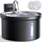 FEELNEEDY Wireless Cat Water Fountain, 4000mAh Battery Operated Cat Water Fountain with Motion Sensor, 3.5L/118oz Ultra Quiet Water Fountains for Indoor Cats, Dogs and Pets (FN-W08L-PB)