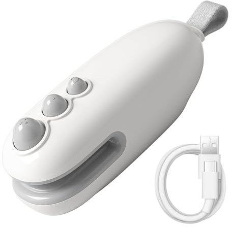TAIHOBO Mini Folienschweißgerät, 2 In 1 Handbetätigte Bag Sealer, Wiederaufladbar Folienschweißgerät Mini, Tragbare Tüten Schweissgerät, Küchen Gadgets Praktisch für Lebensmittellagerung