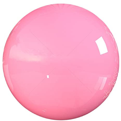 Boule de Jardin Gazing Balls Globe poli brillant sphères lisses réfléchissantes étang flottant en acier inoxydable globe miroir rose pour photographie colorée jardin décoration de la maison, 350 mm