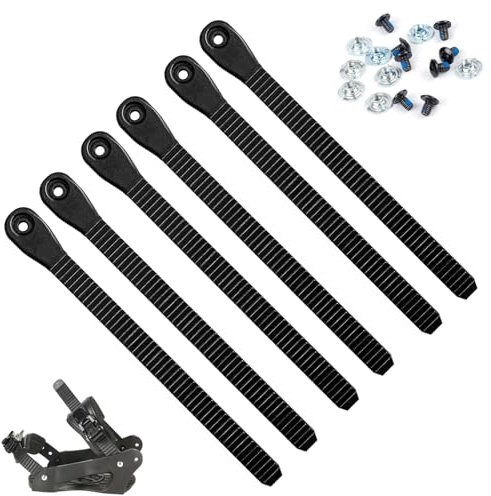 YUNHENTONG Snowboard Bindung Ersatzteile 6 Stück Step in Bindung Snowboard Bindungen Zubehör Ski Accessoires Fußgelenkgurte Ersatz für Leiter