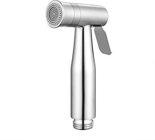 Miawtro Versatile Bidet Sprayer, Stainless Steel Bathroom Bidet Spray, Bidet Attachment for Toilet UK, Jet Spray for Shower Bathroom Douche Shattaf Hygiene Toilet Cloth Diaper Cleaning