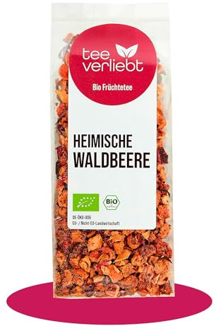 teeverliebt - Heimische Waldbeere Bio 100g - loser Früchtetee Bio | beerig. fruchtig. ausgewogen | 100g