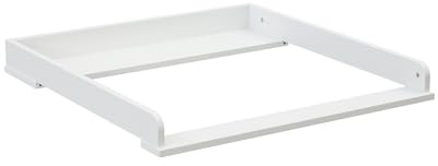 WEBABY - Plan à langer en bois pour commode bébé 70 cm UNO - Blanc - 71 x 72,5 x 8 cm