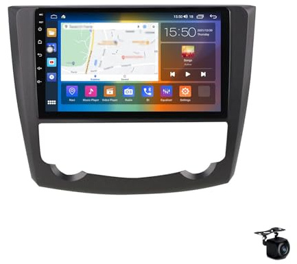 Generico Autoradio Android 14 per R-ENAULT KADJAR 2015-2020 Navigatore satellitare 2 DIN 9 GPS Lettore Video multimediale DSP Integrato FM BT WiFi SWC 4G 5G Carplay Telecamera Posteriore, M500S