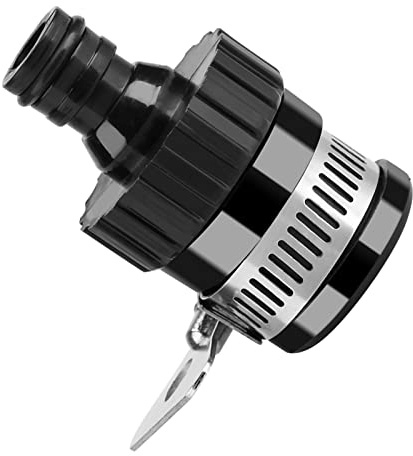 Aoresac Conector de Grifo Universal, Adaptador de Grifo de Manguera de Acero Inoxidable, Manguera de Jardín para Lavar el Automóvil de Jardinería Limpia, Instalación Fácil con un Agarre