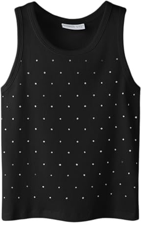 Name IT Mädchen Nkfheba Slim Tank Top, Black, 134/140 cm