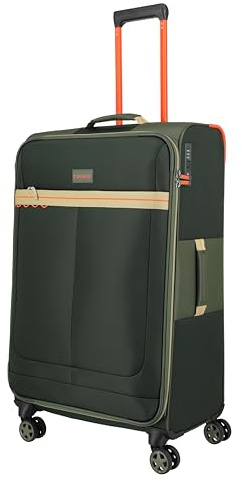 Travelite Weichschalenkoffer Color Craze Größe L, mit TSA Kombinationsschloss, 4 Doppelrollen, großer Reisekoffer aus Polyester, 46 x 77 x 30 cm, 3,4 kg, 86 L