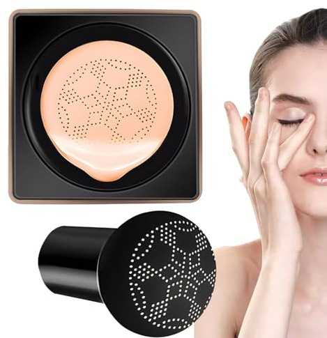 Correcteur de Teint pour le Visage Base Hydratante et Nourrissante | avec Applicateur en Forme de Champignon Base de de Teint Pour Cernes Et Teint Terne Femme Rendez-Vous Soirée