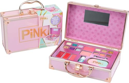 Set di Trucco per Bambini per Bambine, Valigetta trucchi 21 Pezzi Lavabile set di Trucchi per Bambini, Sicuro e Atossico Giocattolo Set Di Valigetta Trucchi Bambina (Make Up travel Case)