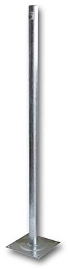 Metronic 450888 Fixation au sol Pied de terrasse D40mm hauteur 1m -