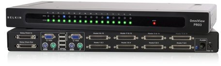 Belkin 16PORT PRO3 KVM Switch with 8-F1D9400-06
