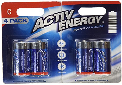 Kerbl 11220 Batterien Alkaline, 4 Stück