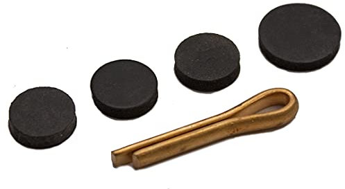 Oracstar PPW345 Ball Valve Washers and Split Pin, Black and Brass