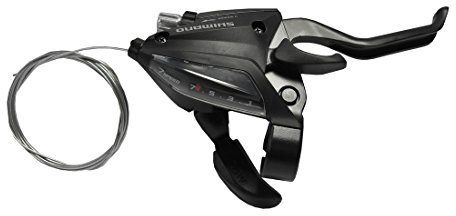 SHIMANO ESTEF5002RV7AL S+B-Hebel ST-EF 500 2-Finger 7-fach rechts, V-Brake, 2050mm, schwarz (1 Stück)