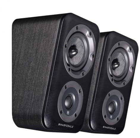 Wharfedale D300 3D Black Surround Speaker (Pair)