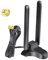 Eightwood Antenna WiFi 6E Tri-Band 2.4/5/6GHz Base magnetica Antenna WiFi 6 omnidirezionale per PC Desktop Computer Schede WiFi PCIe PCIe Router WiFi wireless 6 6E Schede madri WiFi Bluetooth, FPV.