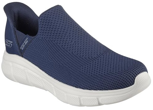 Skechers Hands-Free Slip-ins Bobs B Flex Resilient Edge, Zapatillas Hombre, Tela Azul Marino, 44 EU