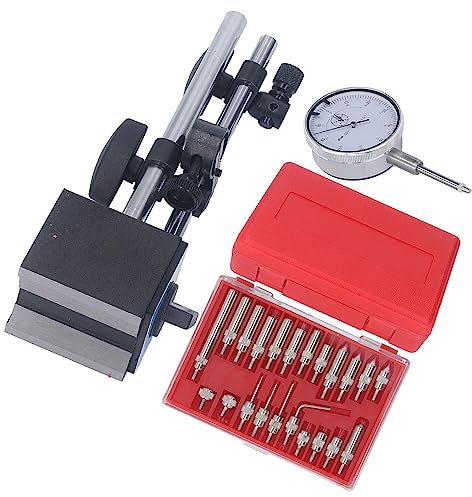 Punkt-Präzisions-Inspektionsset, Präzise Positionierte Messuhr mit Magnetischer Basis, 0–1 Zoll, Flexible Drehgelenke, Schaltersteuerung für Messgeräte