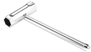 QNGMKBKTDZ 13mm 16mm 17mm 19mm Stainless Steel Spark Plug Socket Wrench For Petrol Chainsaws And Brush Cutters Garden Machinery Wrench(16-19mm)